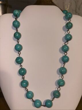 Turquoise Bead Necklace - Women Jewelry